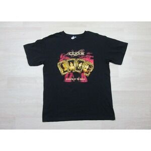 Lynam Band T Shirt (M) Halfway to Hell Album Vintage Y2K Glam Rock Wolfmother